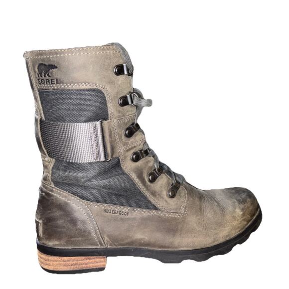 Size 8 - Men's Sorel Quarry Leather Emelie Conquest waterproof boot - Picture 1 of 14